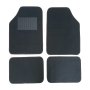 Комплект мокетени стелки, универсални, 4бр, Черен, снимка 1 - Аксесоари и консумативи - 40248871