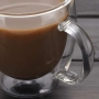 Стъклена чаша за кафе с двойно дъно 200ml, снимка 2
