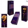 "Златна роза" в подаръчна кутия и торбичка, снимка 1 - Романтични подаръци - 35671742