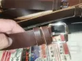 КОЛАН ОТ ЕСТЕСТВЕНА КОЖА КАФЯВ ИЛИ ЧЕРЕН 154СМ 1409261720, снимка 16