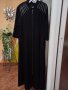 Черна официална рокля Размер М с кожена декорация на платката от „Колекция „Лукс“ на фирма SAFA. , снимка 1
