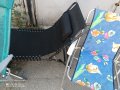 шезлонг сгъваем черен стол за плаж, черно легло , снимка 11