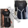 Черна рокля Cristian Dior кодIM37B, снимка 1 - Рокли - 44241754