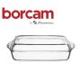 Йенска тенджера правоъгълна Borcam 1.5л, йена с капак, огнеупорен съд за готвене, снимка 2