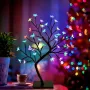 LED настолна лампа,Изкуствено Бонсай дърво-Череша,48 цветни LED светлини, снимка 2