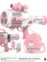 Базука за сапунени балони с резервоар, пушка за балончета, пистолет за сапунени балончета, розов, снимка 2