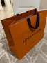 Бутикова подаръчна торба Louis Vuitton carrier shopping bag 22cm x18cm, снимка 13