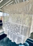 Красива плетена покривка цвят екрю 165см, снимка 9