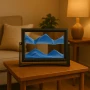 Стъклен пясъчен арт-Свободно стояща динамична 3D картина с движещ се пясък, декорация за дома и офис, снимка 6