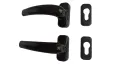 Дръжки за алуминиева врата универсални черна 2бр./к-т, снимка 1