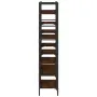 vidaXL Етажерка за книги кафяв дъб 160x28,5x136,5 см инженерно дърво, снимка 6