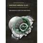 Мъжки часовник Naviforce, Неръждаема стомана, Хронограф, Зелен / Сребрист, снимка 12