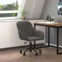 vidaXL Въртящ се офис стол, тъмносив, кадифе, снимка 2
