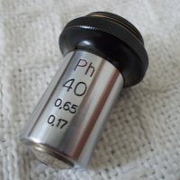 Обектив Ph 40/0.65 микроскоп Carl Zeiss, снимка 1 - Медицинска апаратура - 33880579