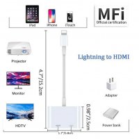Преходник STELS, Кабел от Lightning към HDMI за iPhone, iPad, iPod, снимка 3 - Аксесоари за Apple - 40191590