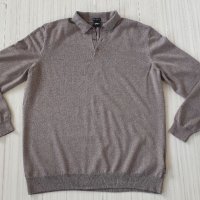 Hugo Boss Bono Polo Virgin Wool Finest Italian Yarn  Mens Size 2XL НОВО! ОРИГИНАЛ! Мъжки Тънък Пулов, снимка 3 - Пуловери - 39241981