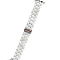 Стилна Верижка/ Каишка за Apple Watch 40mm Бяла, снимка 1 - Смарт часовници - 40422886