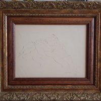Жул Паскин 1885 - 1930 В бордея Оригинална еротична рисунка, снимка 1 - Картини - 41673984