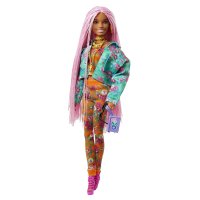 Кукла Barbie - Екстра: С розови плитки Mattel GXF09 , снимка 3 - Кукли - 42397810