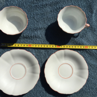 порцеланови чашки с чинийки "MEISSEN"/Майсен/ - 2 броя, снимка 7 - Антикварни и старинни предмети - 36167486