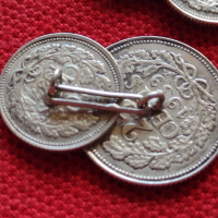 Сребърни монети - бутонели копчета НИДЕРЛАНДИЯ интересни редки за колекционери - 25993, снимка 3 - Антикварни и старинни предмети - 36179523