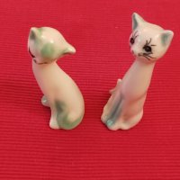 Две порцеланови фигурки, котки. , снимка 2 - Колекции - 44177178