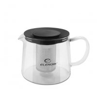 Стъклена кана за чай с цедка,термоустойчиво стъкло Елеком ЕК-ТР100-1000мл., снимка 3 - Аксесоари за кухня - 39295656
