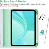 Нова тънка смарт клавиатура за iPad Mini 6/8.3 инча + защитен калъф с държач за писалка, снимка 4 - Аксесоари за Apple - 41583059