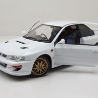 Subaru Impreza 22B 1998 - мащаб 1:18 на Solido моделът е нов в кутия, снимка 4 - Колекции - 44474303