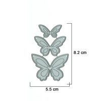Щанци за изрязване пеперуди 3 бр скрапбук , снимка 2 - Други - 42297469