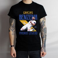 ДЕТСКИ и МЪЖКИ тениски BENZEMA LEGEND Real Madrid! Или поръчай модел с ТВОЯ идея!, снимка 2 - Тениски - 40953897