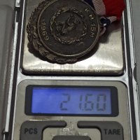 норвежки сребърен медал с маркировка , снимка 6 - Антикварни и старинни предмети - 42138663