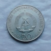 20 марки 1971 Ернст Телман , снимка 2 - Нумизматика и бонистика - 40892798