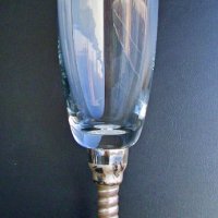 Сервиз чаши за шампанско кристал сребро Бохемия, снимка 5 - Други ценни предмети - 35814695