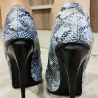 Обувки на висок ток - ЕСТЕСТВЕНА КОЖА , снимка 6 - Дамски обувки на ток - 40980176