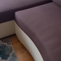 Ъглов диван с лежанка запазен, снимка 1 - Дивани и мека мебел - 41097594