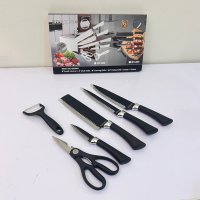 Комплект кухненски ножове Zepter 6 в 1 с белачка и ножици, снимка 10 - Прибори за хранене, готвене и сервиране - 40779896