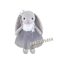 Плюшен заек с рокля и дълги уши Зайче , снимка 1 - Плюшени играчки - 41617076