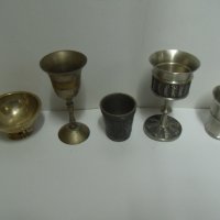 № 6968 лот - 5 броя стари метални чашки - различни видове , снимка 4 - Други ценни предмети - 40594309