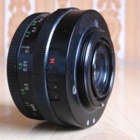 Aus Jena T 50mm 2.8 M42, снимка 1 - Обективи и филтри - 40293496