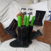 UGG® аналог,BEARPAW® original USA boots,38 - 39 Непромокаеми,100% велурени ботуши, UGG® аналог+ВЪЛНА, снимка 5 - Дамски ботуши - 39304407