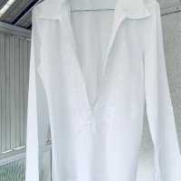 Много красива бяла блуза B. JOUNG, снимка 7 - Корсети, бюстиета, топове - 41622222