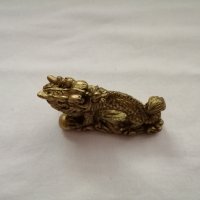 Сувенир малка статуетка китайски дракон в бронзов цвят , снимка 11 - Декорация за дома - 44466472