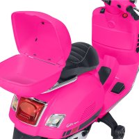 Детски акумулаторен мотор Globo Vespa GTS Super Sport GLO1805 Pink 12V Веспа с багажник Детски скуте, снимка 6 - Детски велосипеди, триколки и коли - 44416832