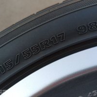 комплект Ляти алуминиеви джанти 17"/ 5х120 / и Гуми hankook, 215/55R, 17", снимка 9 - Гуми и джанти - 35781141