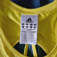 Adidas жълт потник S, снимка 2 - Потници - 36344001
