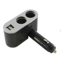 Разклонител за запалка с 2 гнезда и 2 USB, 3100ma, снимка 1 - Аксесоари и консумативи - 44680151