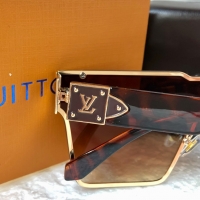 Louis Vuitton 2022 висок клас мъжки слънчеви очила унисекс дамски тип маска, снимка 12 - Слънчеви и диоптрични очила - 36083289