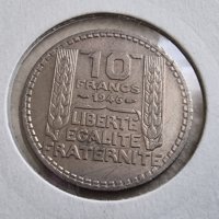 Монета. Франция. 10 франка . 1946 година., снимка 1 - Нумизматика и бонистика - 40372173