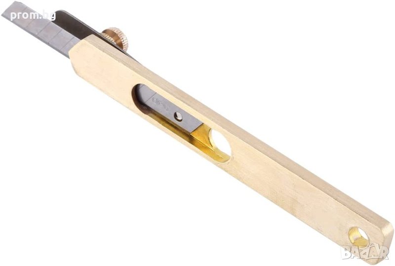 макетен нож с дистанционер за кожа, кожарски, сарашки, резец, снимка 1